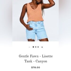Gentle Fawn Lisette Knit 🧶 Tank Size Small